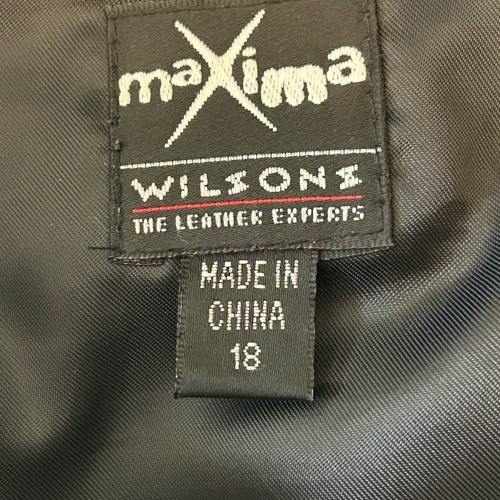 Wilsons Leather Dark Straight Leg Trousers - Picture 7 of 10